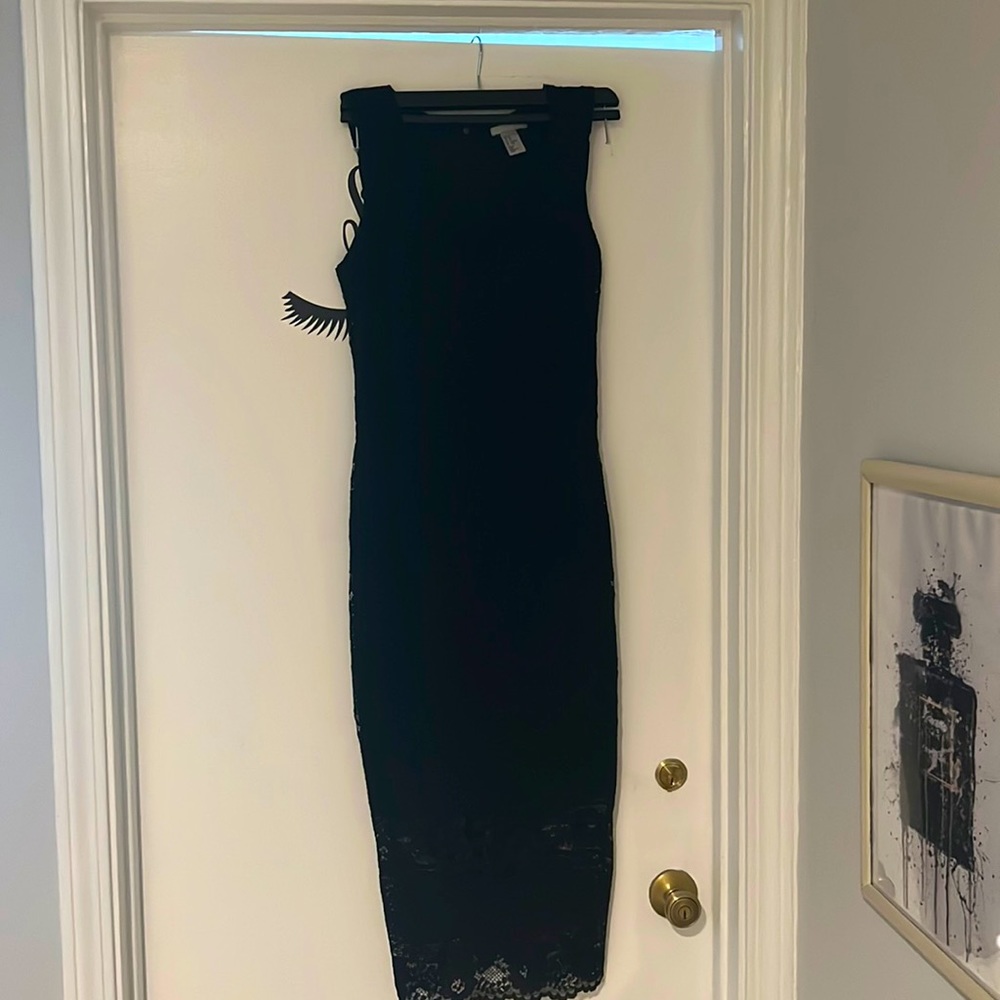 H&M black dress XS size